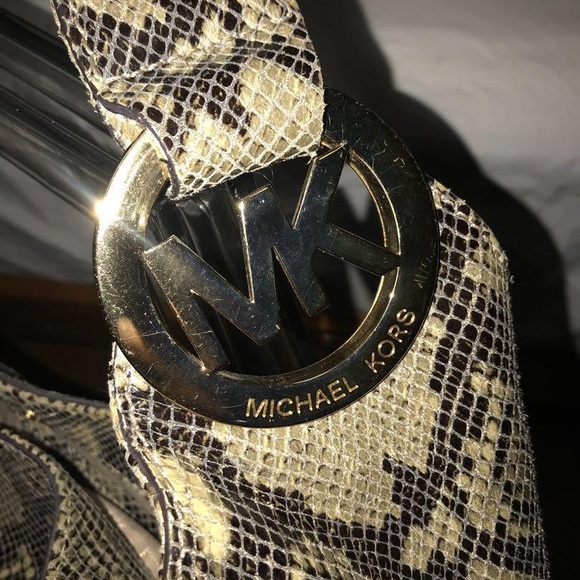 Michael KORS Phyton bag and matching wallet - Picture 3 of 7